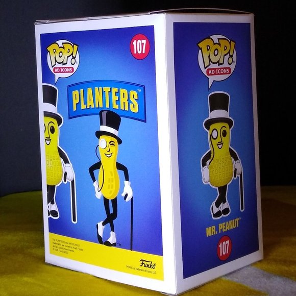 Planters Mr Peanut Ad Icons 107 Funko Pop NIB - Picture 2 of 4